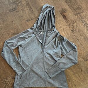 Eddie Bauer Gray Hooded Sweatshirt